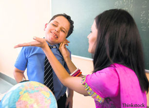 The RTE Act has banned corporal punishment, but does not provide for any penalty.