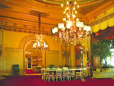 The magnificent hall of the casino