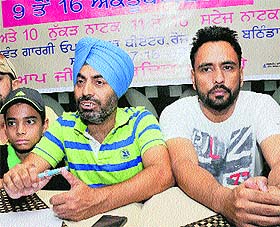 Kirti Kirpal, Director, Natyam, Jaito, addresses a press conference in Bathinda on Monday. 