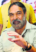 Congress spokesman Anand Sharma talks to the media in Chandigarh on Monday.