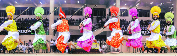 A bhangra performance adds spark to the inauguration of the Youth National Basketball Championship in Chandigarh on Tuesday.