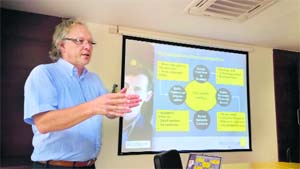 Dr Aard Groen, Professor of Innovative Entrepreneurship, Twente University, The Netherlands, at Thapar University