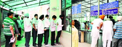 Visitors to the Suvidha Centre had to return disappointed as most of the employees were on leave on Tuesday