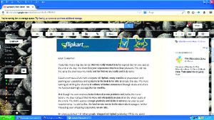 The apology letter from Flipkart