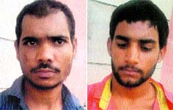 The accused, Titu (left) and Happy