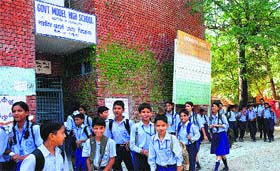 The school in Sector 12 seems to have given the Swachhta campaign a miss.