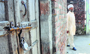 Recurring firing by Pakistan has forced closure of shops and houses in Samba. 