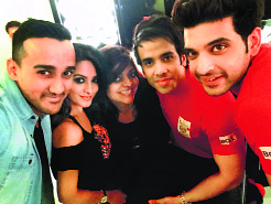 Right click: Tusshar Kapoor and Karan Kundra