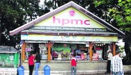 An HPMC juice outlet in Shimla. Tribune photo