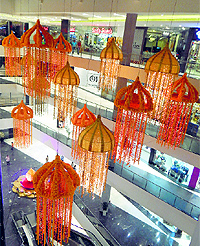 An inside view of the Elante Mall