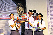 The winners with the trophy