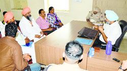 Supriyas parents get their statements recorded at the Police Lines. Photo: Inderjeet Verma