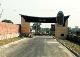 The colony, which reportedly has the approval of the government, in Malout on Monday