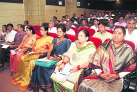 Elected members of the civic body participate in a zonal workshop in Dehradun on Monday