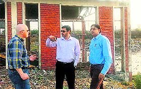 A UK-based team at the solid waste dumping site, Wariana, in Jalandhar. 