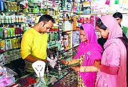 Post floods, residents of Srinagar visit shops on the outskirts of the city