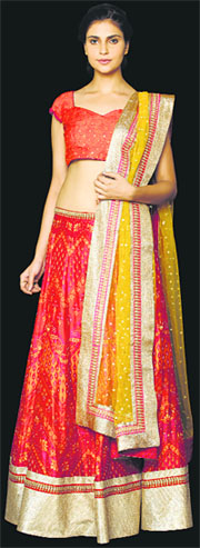 Lehanga for the festive season by Ritu Kumar