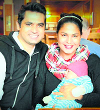 Veena Malik with her family