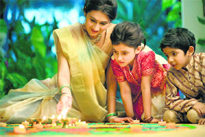 Use your imagination to come up with an interesting Diwali decor