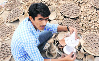 Sandeep Verma is the first member of his family who is going to college. Tribune photo: Vicky Gharu