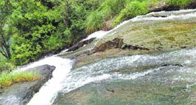 The Suruli falls offer a picturesque view Photos by the writer