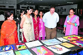 DAV Public School BRS Nagar, Ludhiana, organised Creative Vistas, an art exhibition, on Wednesday. 