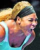 Simona Halep is all smiles while Serena Williams cries out in anguish after crashing to an embarrassing loss