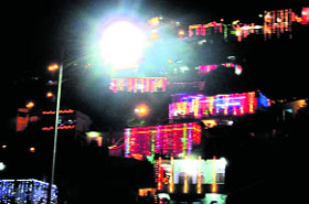 Illumination was written all over Pauri on Diwali night on Thursday.
