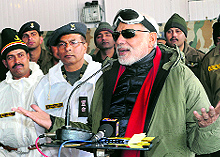 Siachen was part of Modis trip to Jammu and Kashmir, on which the public interaction remained restricted