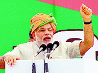 Prime Minister Modi was the man who saw the party through