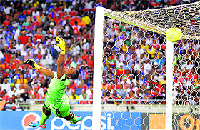 Senzo Meyiwa captained South Africa in their last four matches in the African Nations Cup qualifiers without conceding a goal and played on Saturday when his club Pirates advanced to the semis of the South African League Cup. 