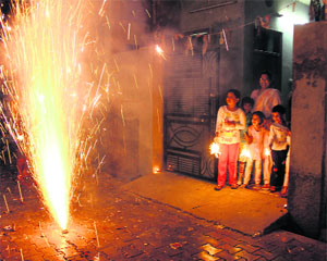 The use of crackers declined on Diwali this year leading to a fall in the level of noise pollution in Bathinda.