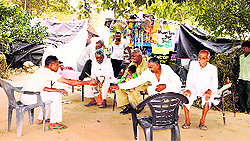 The caste-violence affected Dalits from Mirchpur live in this makeshift accommodation at a farmhouse in Hisar