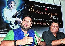 Members of Viraam Gurukul Society addressing mediapersons in Dehradun on Wednesday
