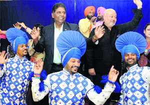 Vijay Amritraj at a function in Chandigarh on Thursday.