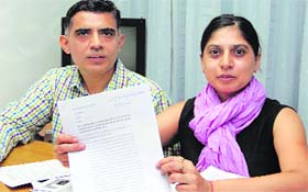 NRI couple from Canada, Jatinder and Mandeep, seek action against an SHO for allegedly delaying the registration of an FIR in a fraud case in Jalandhar.