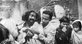 A victim photographed during the 1984 riots. The picture was taken from an exhibition organised by the Forgotten Citizens-1984 in Amritsar on October 21, 2012.