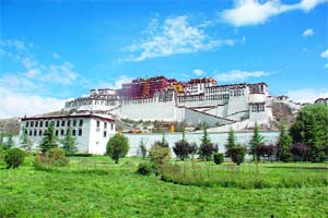 The Potala is a magnificent piece of Tibetan architecture