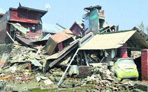 The recent floods in the state left a trail of destruction.