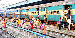 The Unchahar Express that started moving from the Chandigarh railway station without the engine after the power brakes were released