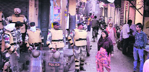 A view of Rainak Bazar in Jalandhar on Wednesday.