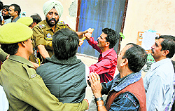 BJP workers recently protested against ticket distribution in Jammu