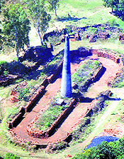 A brick kiln on the outskirts of Jammu
