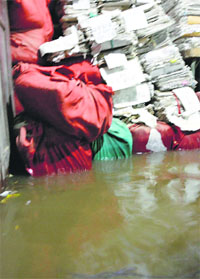 As rainwater entered the Mini-Secretariat in July, records were destroyed.