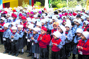 BCM students celebrate the birth anniversary of Guru Nanak Dev in Ludhiana.