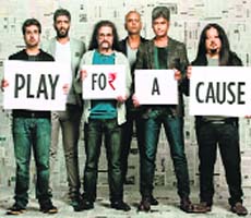 The members of the band take up a 15-day-long tour for charity