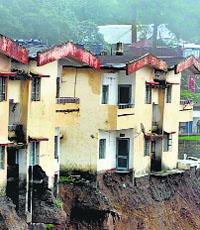 Buildings prone to quakes.