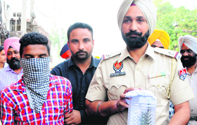 Arshdeep Singh, who was nabbed with a country-made pistol by the Amritsar police on Friday.