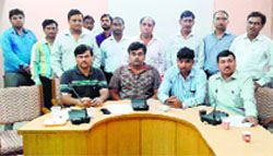 Doctor during a meeting in Jind on Friday. Tribune photo 