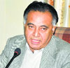 Transport Minister GS Bali addresses a press conference in Dharamsala on Friday.